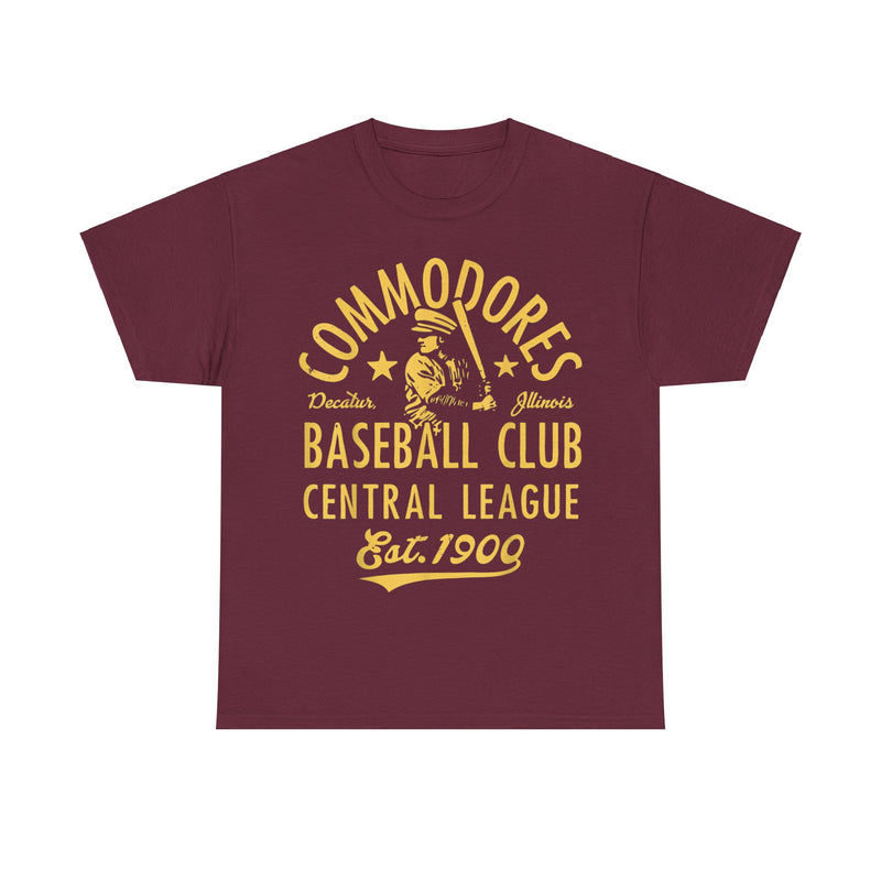 Load image into Gallery viewer, Decatur Commodores Est 1900 Illinois Baseball T-shirt