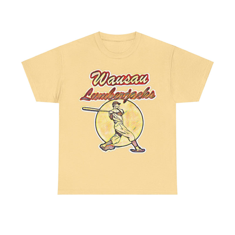 Load image into Gallery viewer, Wausau Lumberjacks Logo Wisconsin Baseball T-shirt