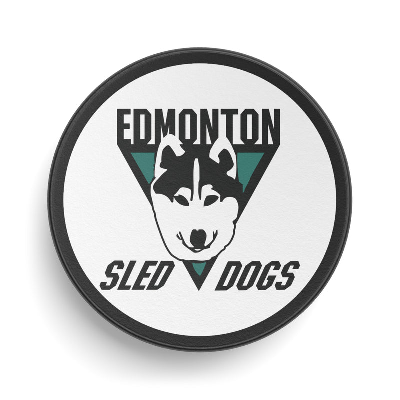Load image into Gallery viewer, Edmonton Sled Dogs Roller International Canada 1994 Hockey Puck