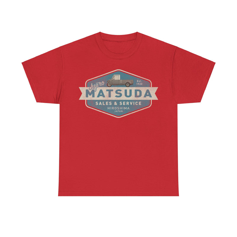 Load image into Gallery viewer, Jujiro Matsuda Est 1920 Mazda Hiroshima Japan Car T-shirt