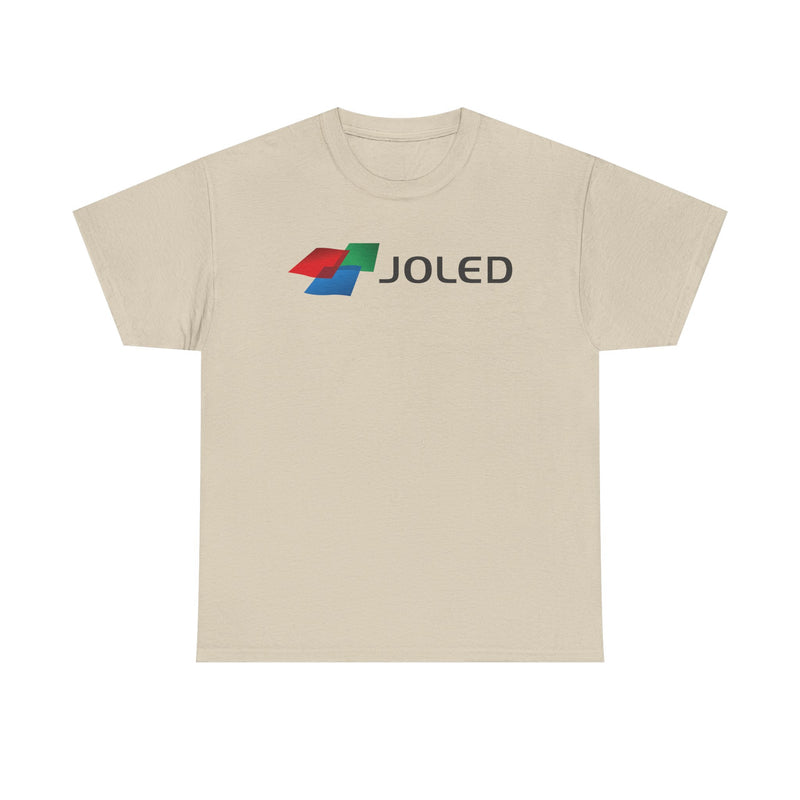 Load image into Gallery viewer, JOLED T-Shirt - OLED Display Industry Bankrupt Logo Tee