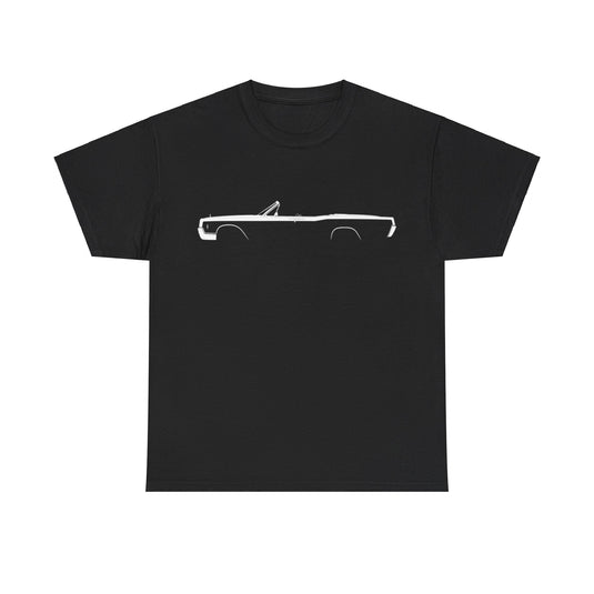 Lincoln Continental Convertible 1966 Silhouette Car T-shirt