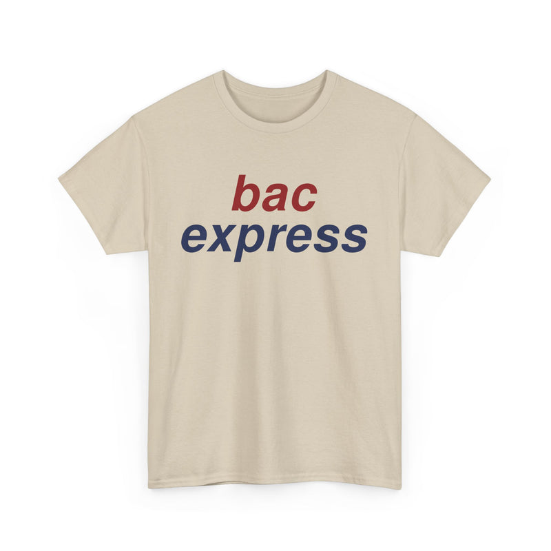 Load image into Gallery viewer, BAC Express Red Blue Two-Tone Aviation Commuter Airline Retro Logo T-shirt