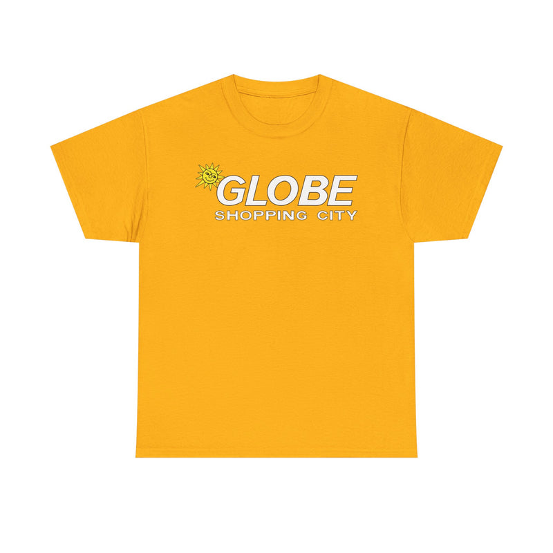 Load image into Gallery viewer, Globe Shopping City Sun Logo Vintage Mall Center T-Shirt