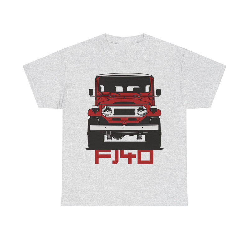 Load image into Gallery viewer, Toyota Land Cruiser FJ40 Red Car Double-sided T-shirt