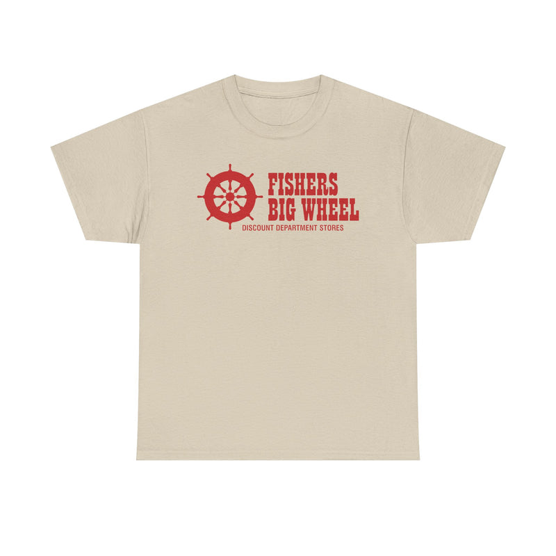Load image into Gallery viewer, Fishers Big Wheel Discount Department Stores Ship Logo T-Shirt