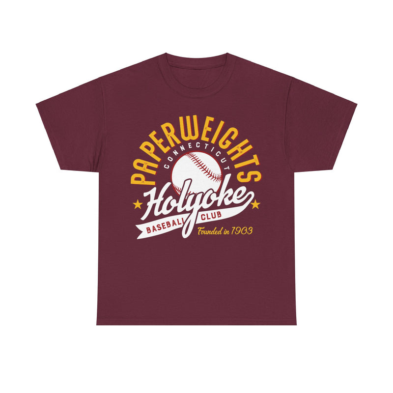 Load image into Gallery viewer, Holyoke Paperweights Est 1903 Connecticut Baseball T-shirt
