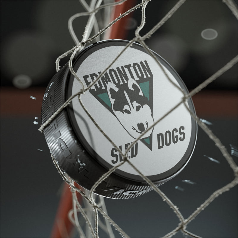 Load image into Gallery viewer, Edmonton Sled Dogs Roller International Canada 1994 Hockey Puck