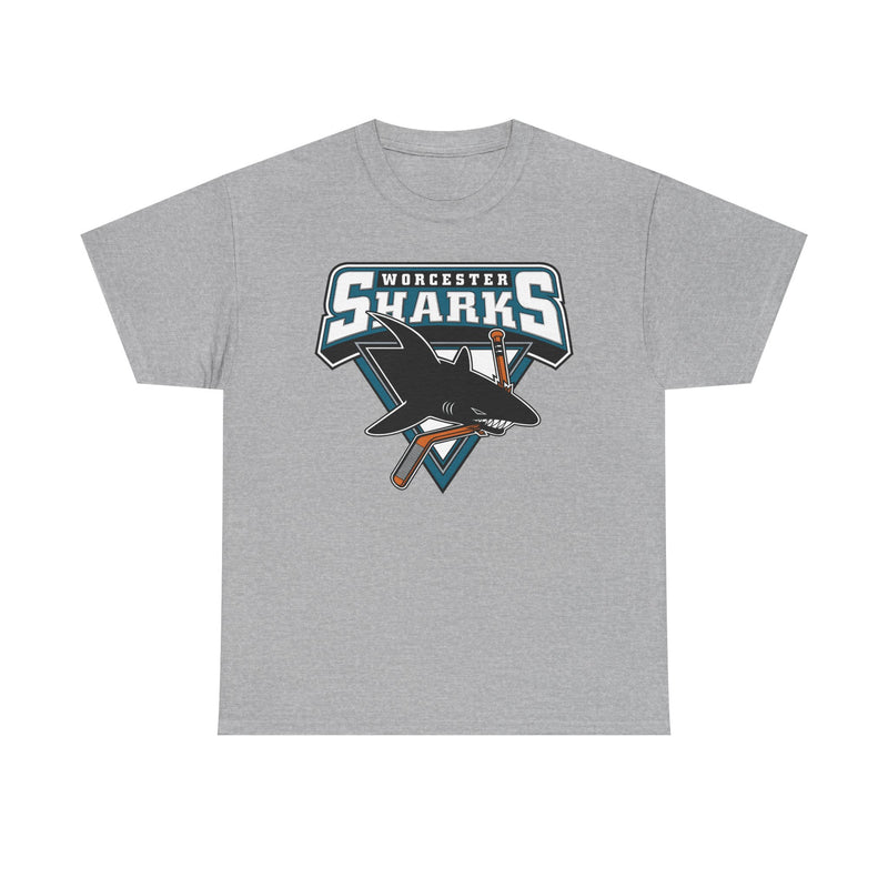 Load image into Gallery viewer, Worcester Sharks Hockey 2006-2015 Massachusetts T-shirt