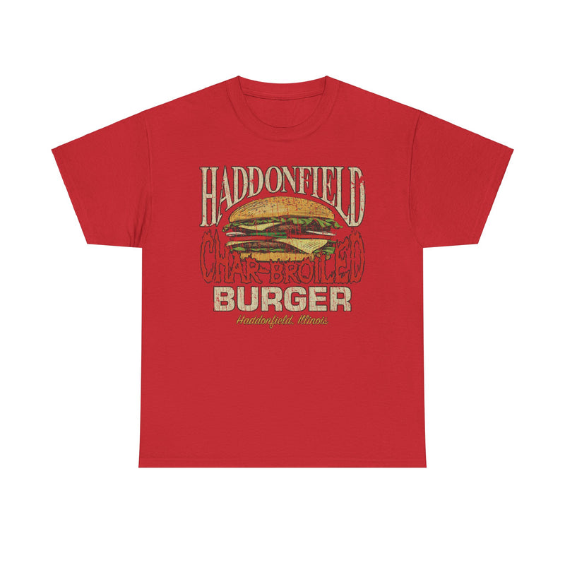 Load image into Gallery viewer, Haddonfield Char-Broiled Burger Illinois Restaurant T-shirt