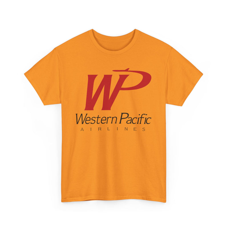 Load image into Gallery viewer, Western Pacific Airlines Vintage American Carrier Logo Classic Travel T-shirt