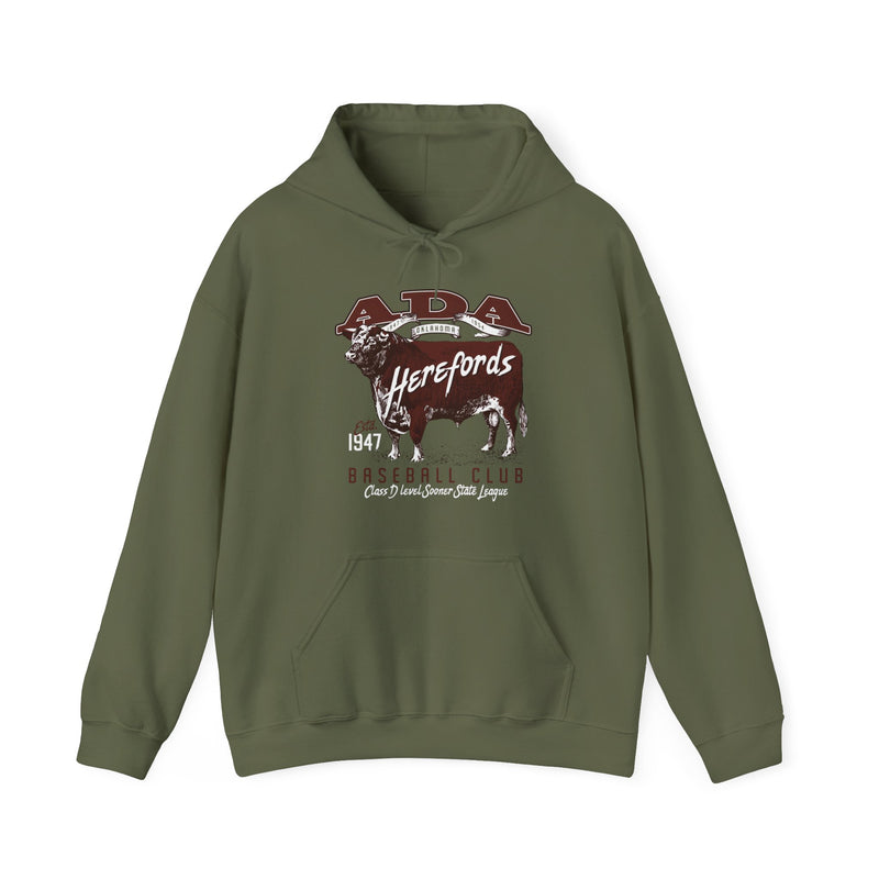 Load image into Gallery viewer, Ada Herefords 1947 Oklahoma Baseball Pullover Hoody Sweatshirt