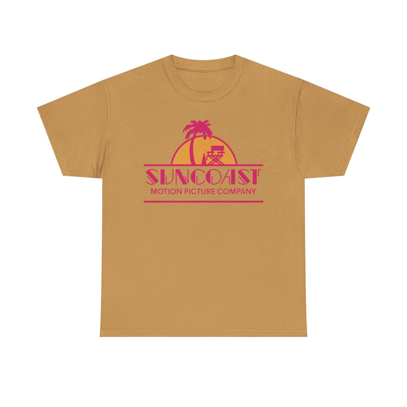 Load image into Gallery viewer, Suncoast Motion Picture Company Palm Tree Movie Director Chair Logo T-shirt