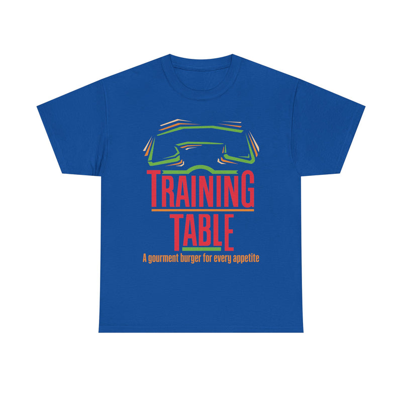 Load image into Gallery viewer, Training Table Gourmet Burger Vintage Restaurant Logo Chain T-Shirt