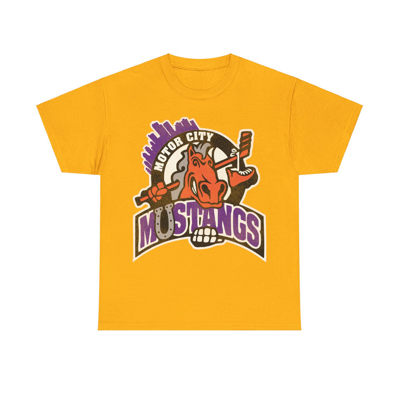 Load image into Gallery viewer, Detroit Motor City Mustangs Michigan Roller Hockey T-shirt