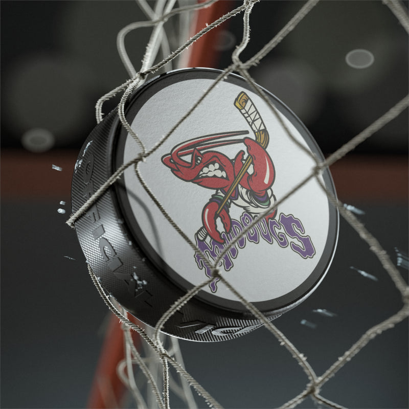 Load image into Gallery viewer, Bossier-Shreveport Mudbugs Logo Hockey Puck