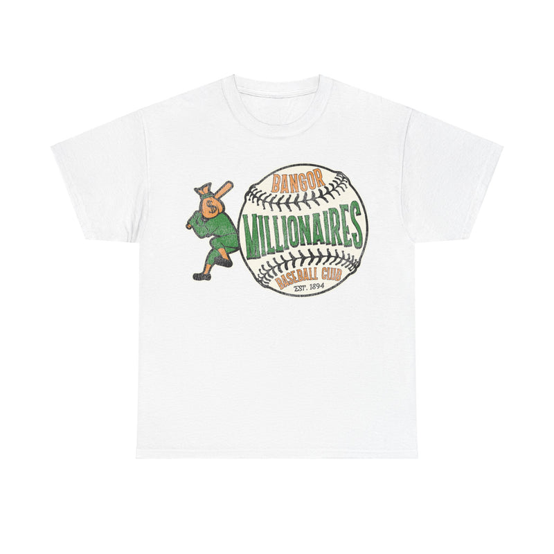 Load image into Gallery viewer, Bangor Millionaires Maine Moneybags Retro Baseball T-shirt