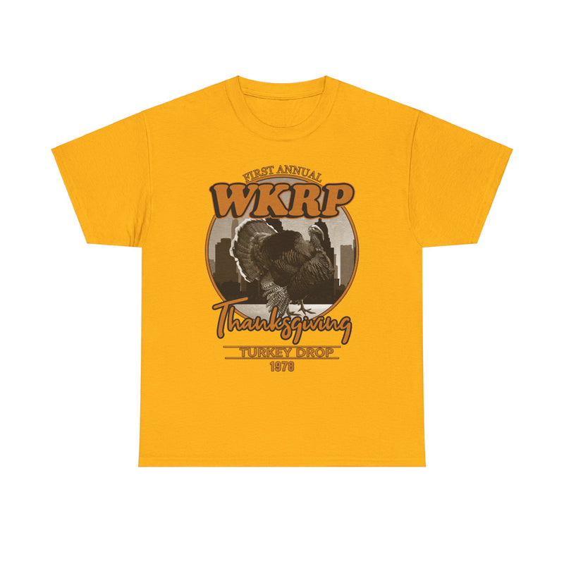 Load image into Gallery viewer, WKRP Radio Station Turkey Drop Cincinatti Ohio 1972 T-shirt