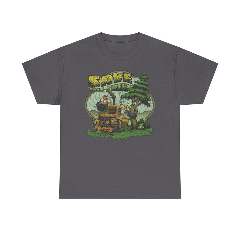 Load image into Gallery viewer, Save The Trees 1973 Chipko Environmentalist Political Movement Cartoon T-shirt