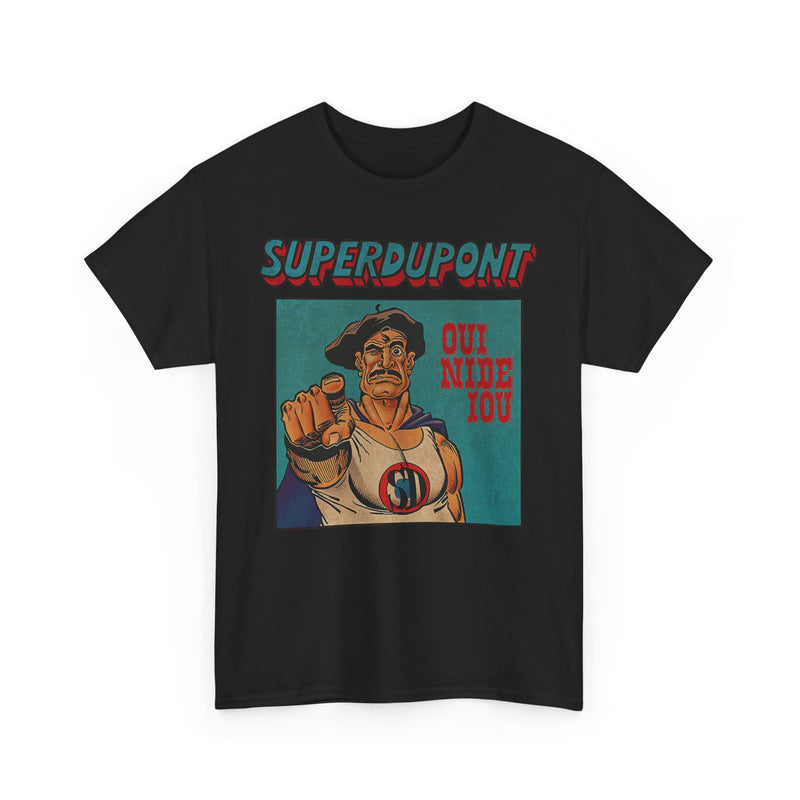 Load image into Gallery viewer, Superdupont 1972 France Superhero Comic Strip T-shirt