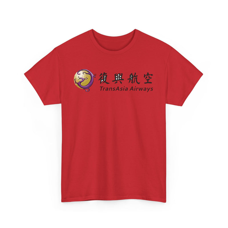 Load image into Gallery viewer, TransAsia Airways Purple Dragon Logo Taiwanese Carrier Vintage T-shirt