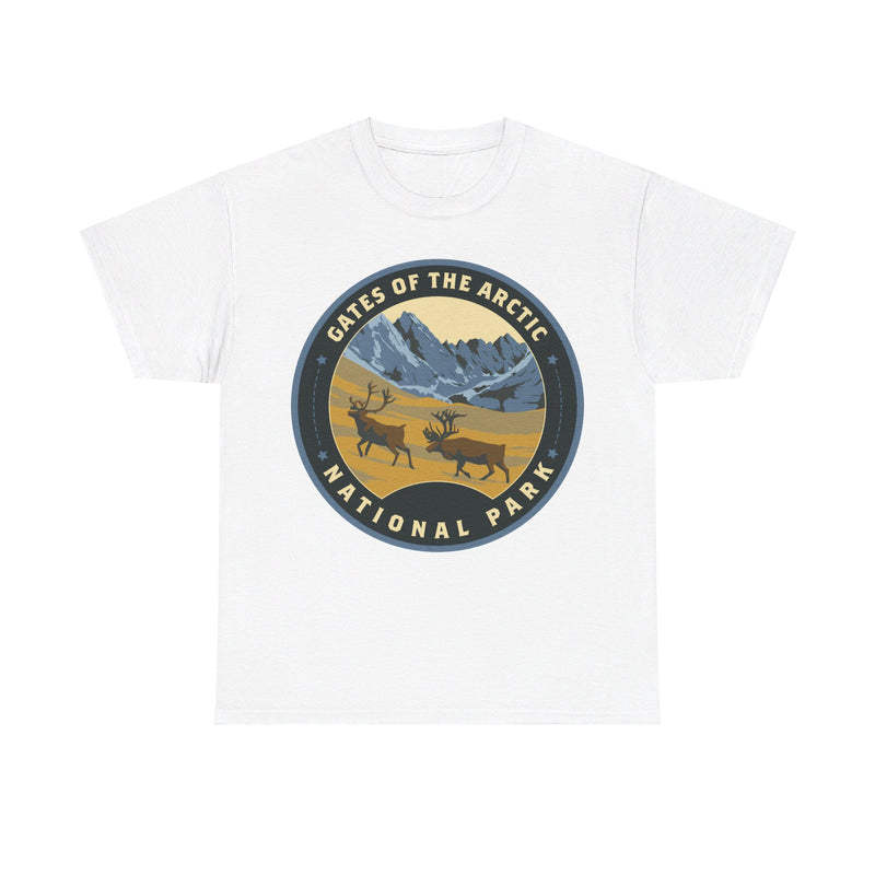 Load image into Gallery viewer, Gates of the Arctic National Park Alaska Round Logo T-shirt