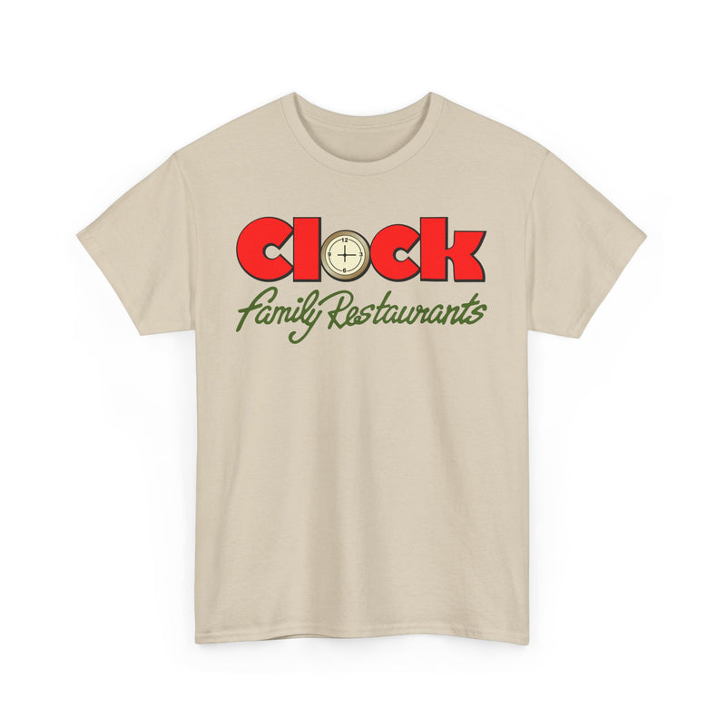 Load image into Gallery viewer, Clock Family Restaurants Vintage Diner Classic Restaurant Logo T-Shirt