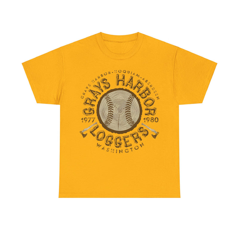 Load image into Gallery viewer, Grays Harbor Loggers Est 1977 Washington Baseball T-shirt
