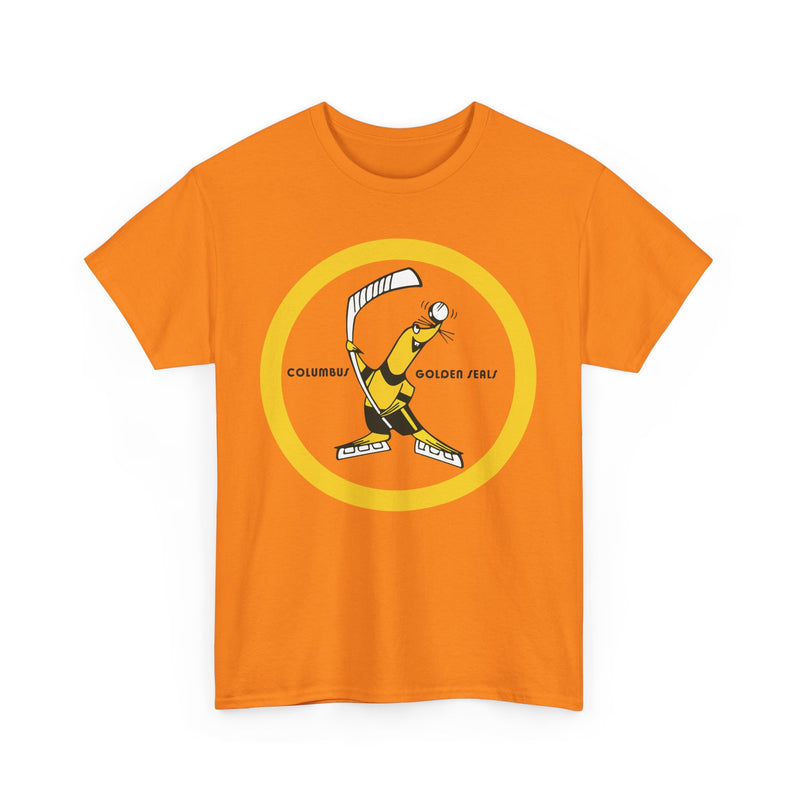 Load image into Gallery viewer, Columbus Golden Seals Hockey 1971-1973 Round Logo T-shirt