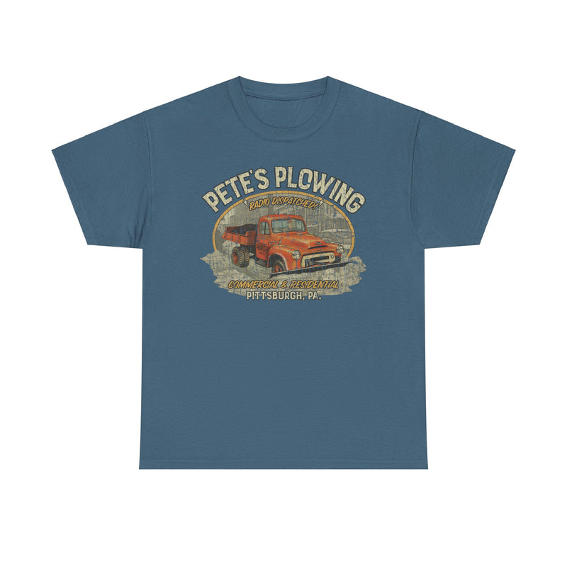 Load image into Gallery viewer, Petes Plowing Pittsburgh Pennsylvania Nostalgic T-shirt
