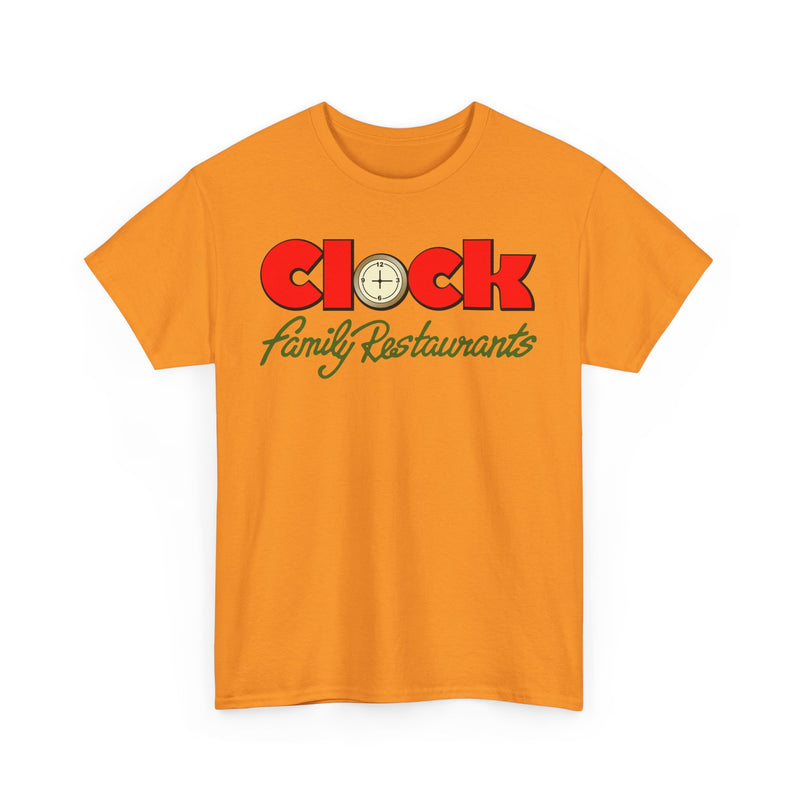 Load image into Gallery viewer, Clock Family Restaurants Vintage Diner Classic Restaurant Logo T-Shirt