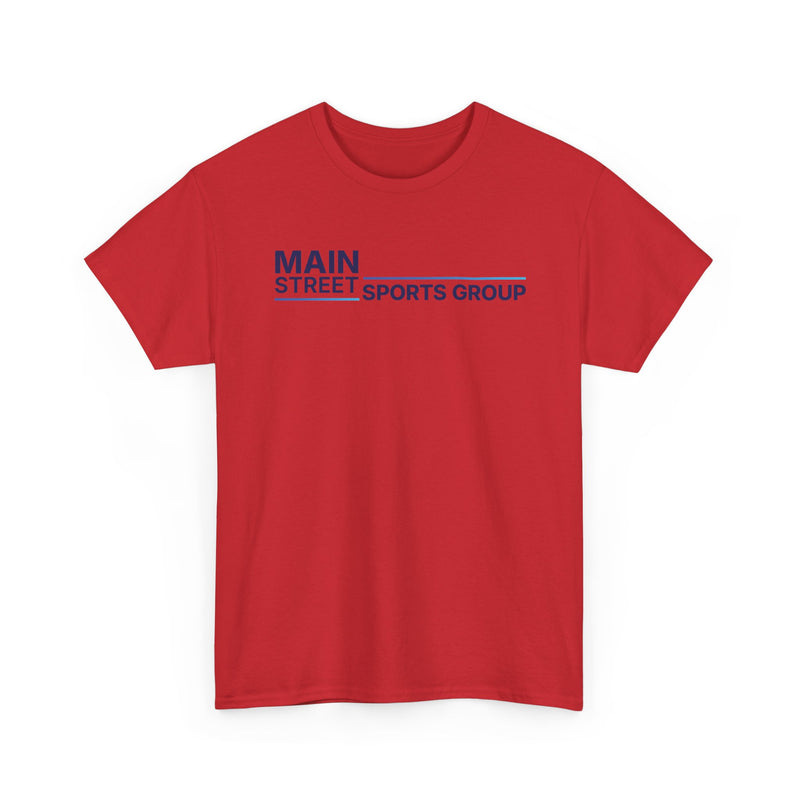 Load image into Gallery viewer, Main Street Sports Group T-Shirt Athletic Company Logo Blue Tee