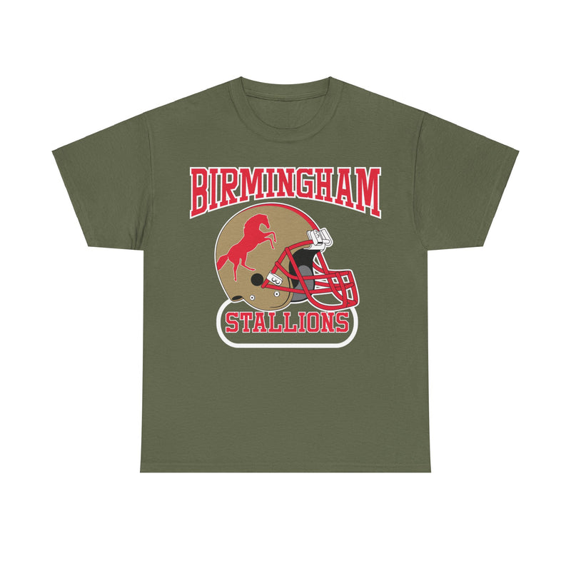 Load image into Gallery viewer, Birmingham Stallions Alabama Football Team Helmet T-shirt