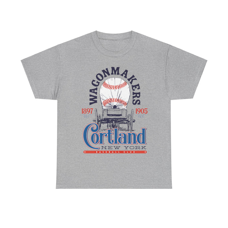 Load image into Gallery viewer, Cortland Wagonmakers Est 1897 New York Baseball T-shirt
