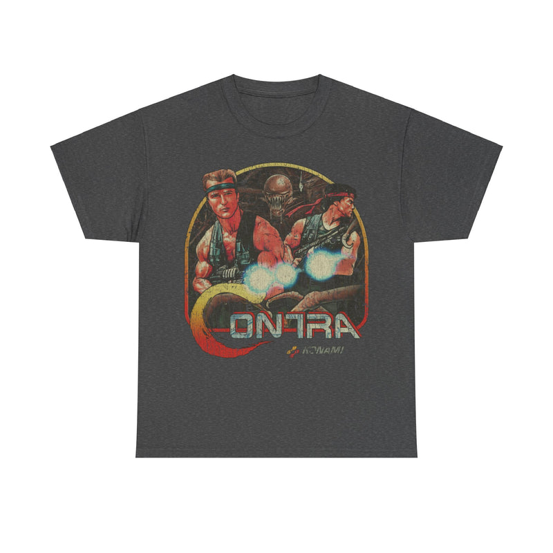 Load image into Gallery viewer, Contra 1987 Video Game Distressed Print T-shirt