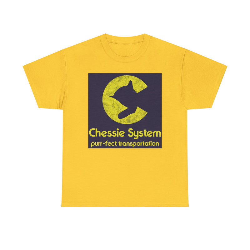Load image into Gallery viewer, Chessie System Purr-fect Transportation Railroad Logo Train T-Shirt