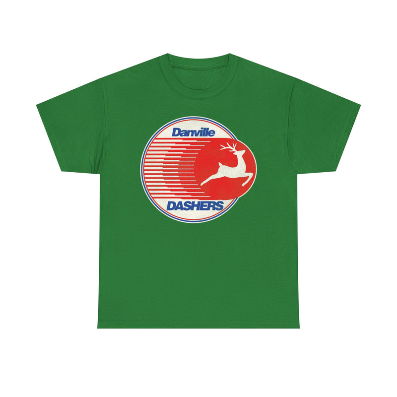 Load image into Gallery viewer, Danville Dashers Red Blue Logo Hockey Team T-shirt