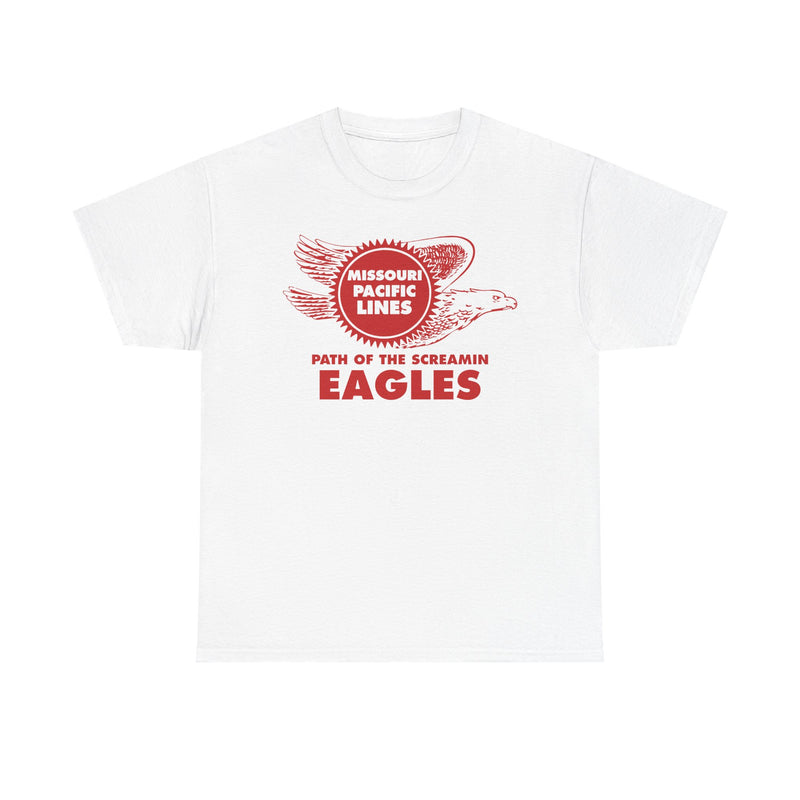 Load image into Gallery viewer, Missouri Pacific Lines Screaming Eagles Railroad Logo Vintage T-Shirt