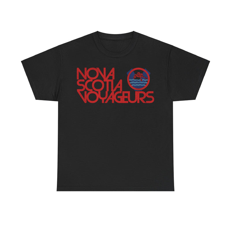 Load image into Gallery viewer, Nova Scotia Voyageurs Red Logo Hockey Team Nostalgic Retro T-shirt