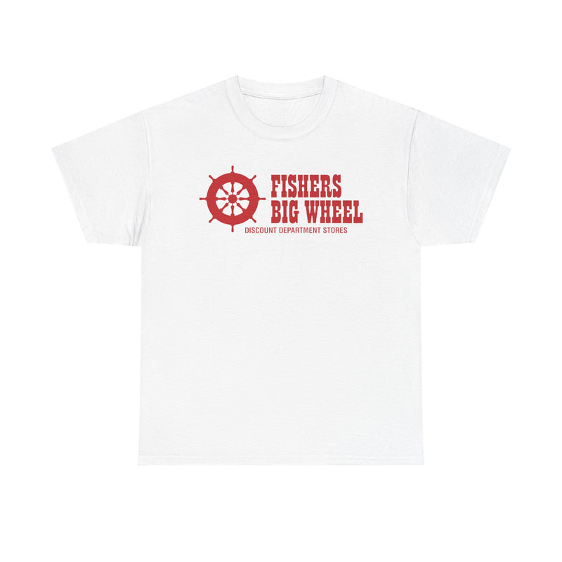 Load image into Gallery viewer, Fishers Big Wheel Discount Department Stores Ship Logo T-Shirt
