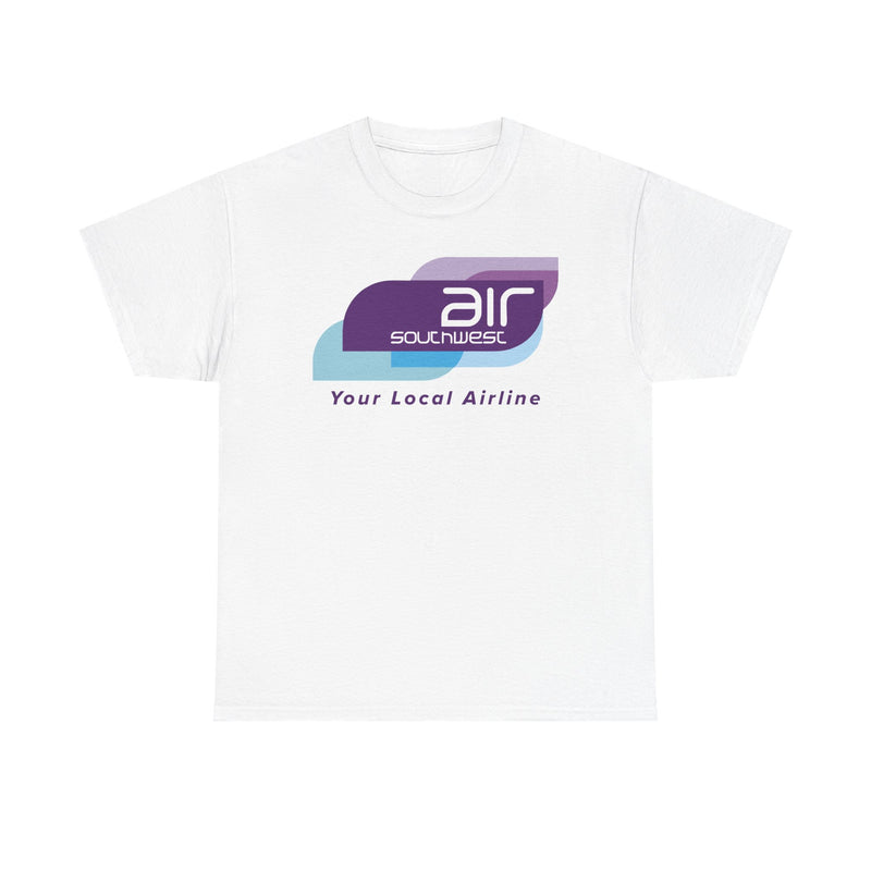 Load image into Gallery viewer, Air Southwest Your Local Airline Vintage British Regional Carrier Logo T-shirt