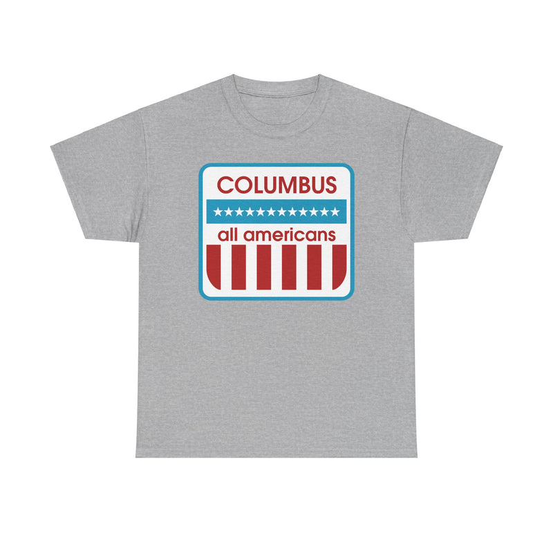 Load image into Gallery viewer, Columbus All-Americans Ohio American Professional Slo-Pitch League 1977 T-shirt