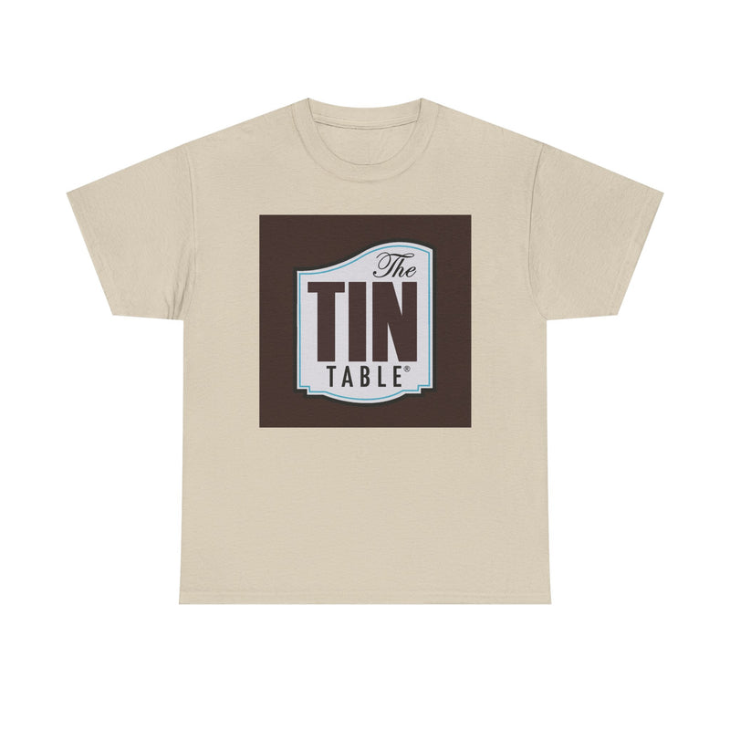 Load image into Gallery viewer, The Tin Table T-Shirt - Restaurant Industry Defunct Logo Tee
