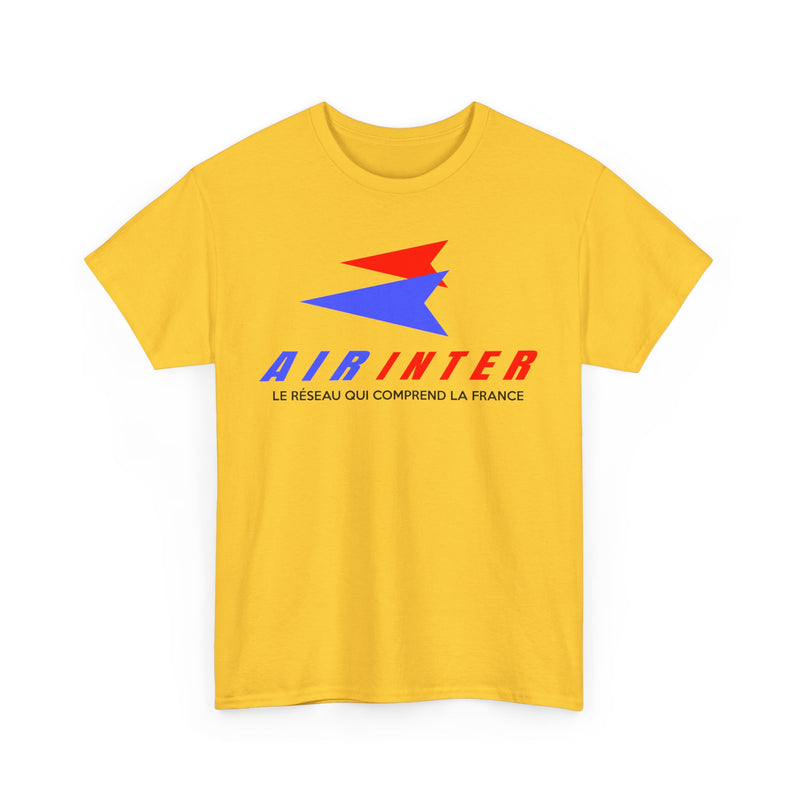 Load image into Gallery viewer, Air Inter Le Réseau Qui Comprend La France Airline Logo T-shirt