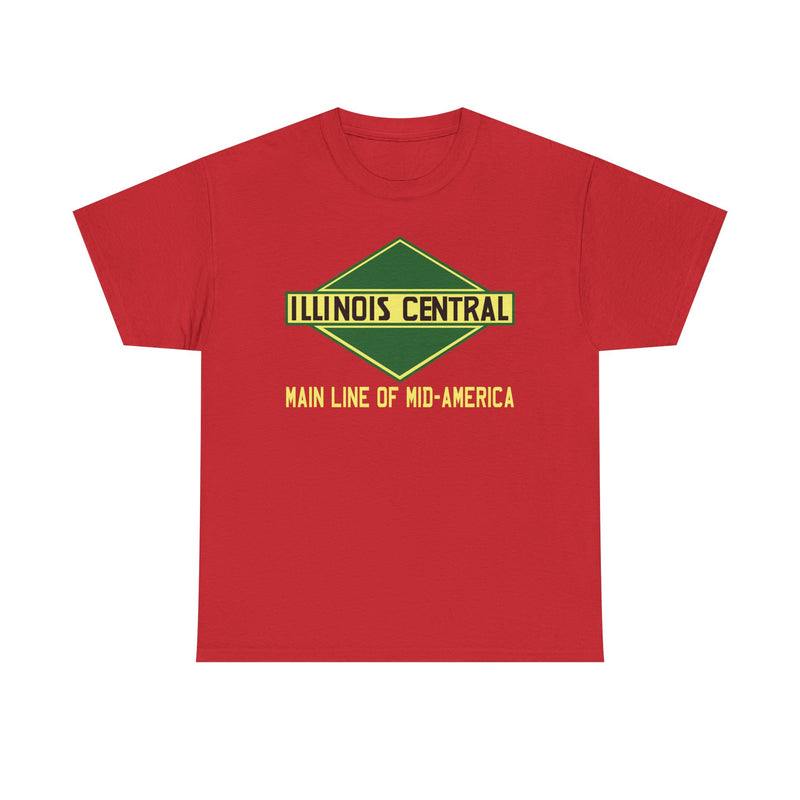 Load image into Gallery viewer, Illinois Central Main Line Mid-America Railroad Green Logo Train T-Shirt