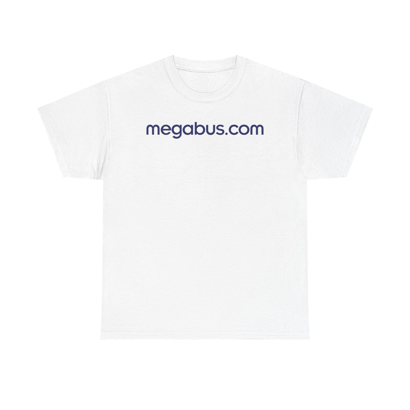 Load image into Gallery viewer, Megabus.com Defunct Bus Service T-Shirt Budget Travel Transportation Company Tee