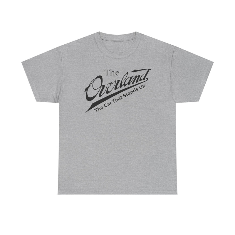Load image into Gallery viewer, Overland The Car That Stands Up Classic Script Logo T-shirt