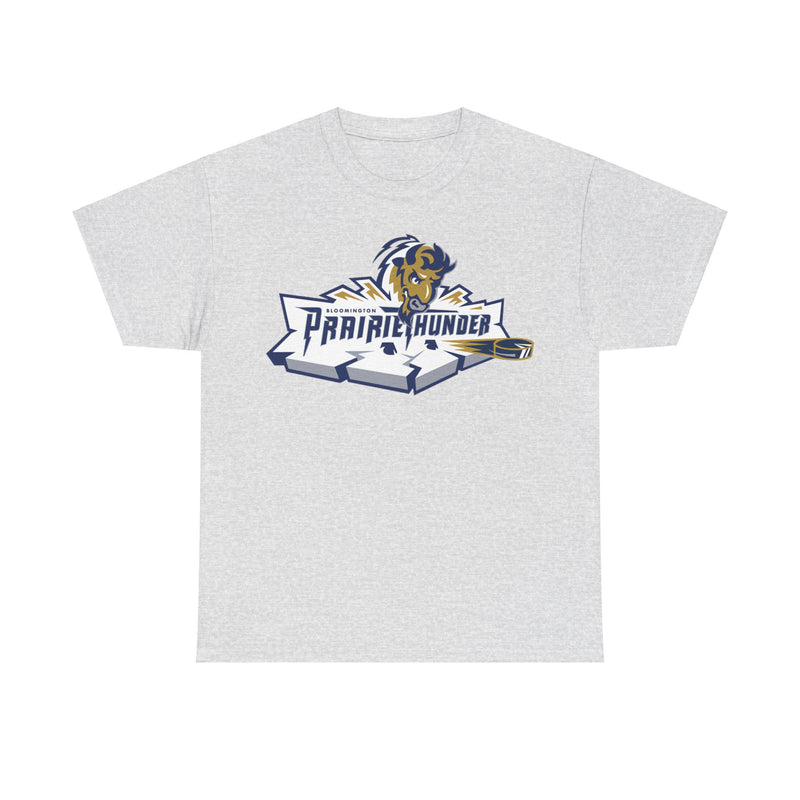 Load image into Gallery viewer, Bloomington Prairie Thunder Logo Illinois Hockey Team T-shirt