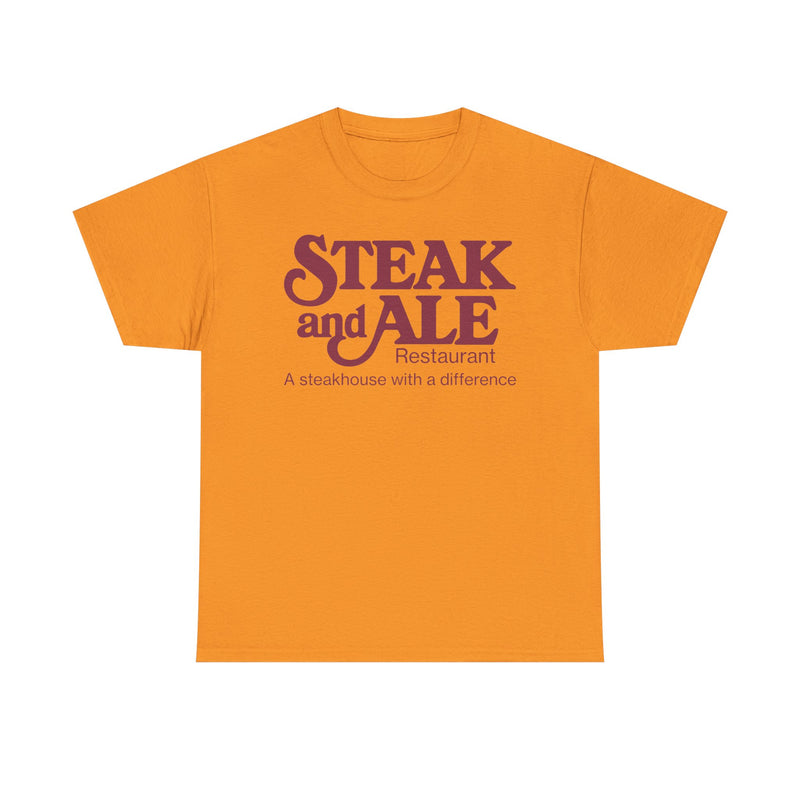 Load image into Gallery viewer, Steak and Ale Restaurant Vintage Steakhouse Logo Classic Dining T-Shirt