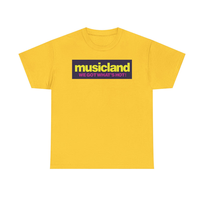Load image into Gallery viewer, Musicland We Got What's Hot Music Store Nostalgic T-shirt